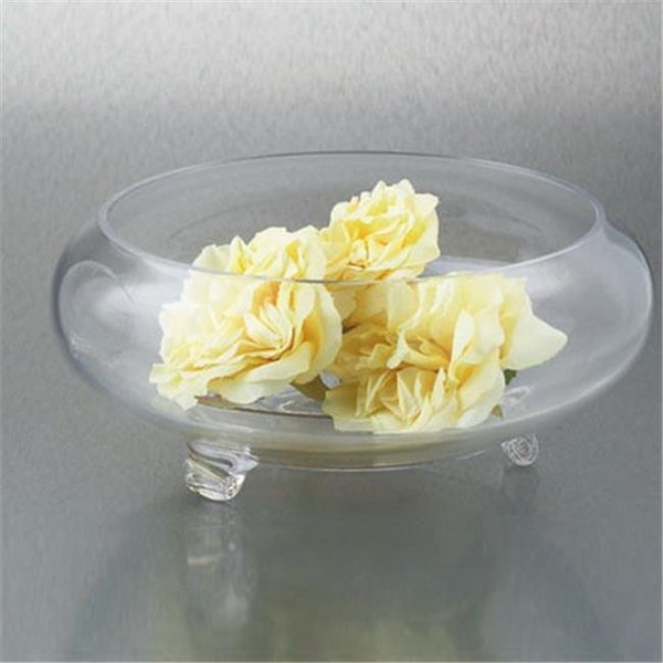 Diamond Star Diamond Star 64043 4 x 9.5 in. Glass Bowl Candle Holder; Clear 64043